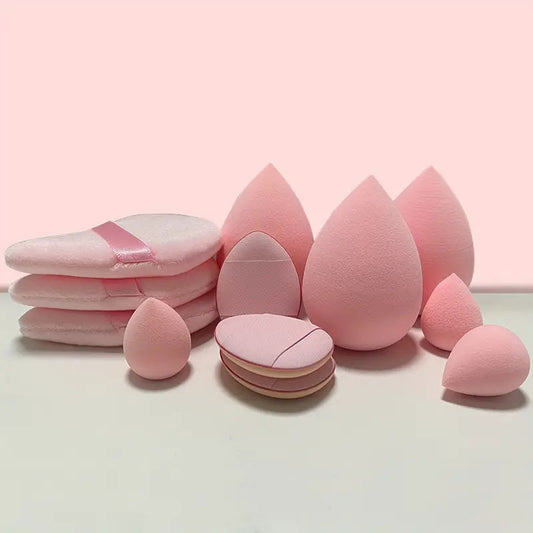 12Pcs Makeup Sponge Blender Beauty Egg Foundation Sponges Liquid Cream Cosmetic Puff Women Make Up Accessories Beauty Tools